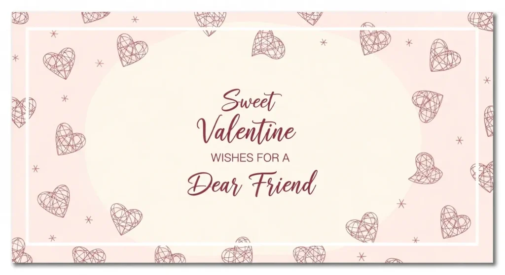Sweet Valentine Wishes for a Friend
