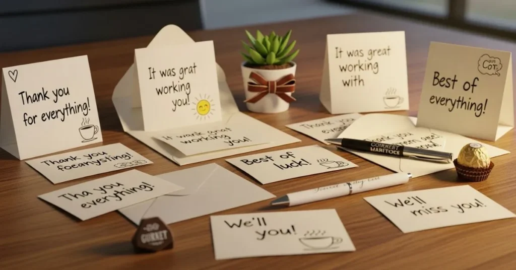 Thank You Messages for Leaving Coworker