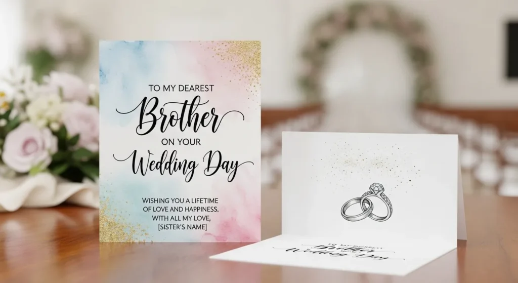 Wedding Wishes for Brother from Sister