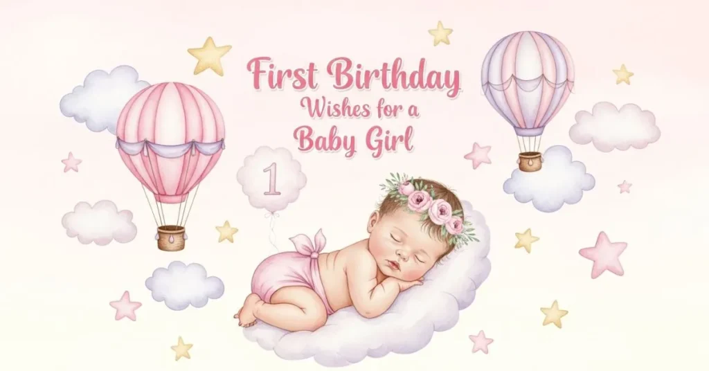 First Birthday Wishes for Baby Girl