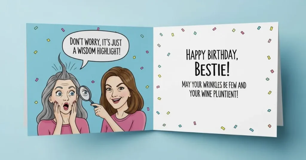 Funny Birthday Wishes for Bestie