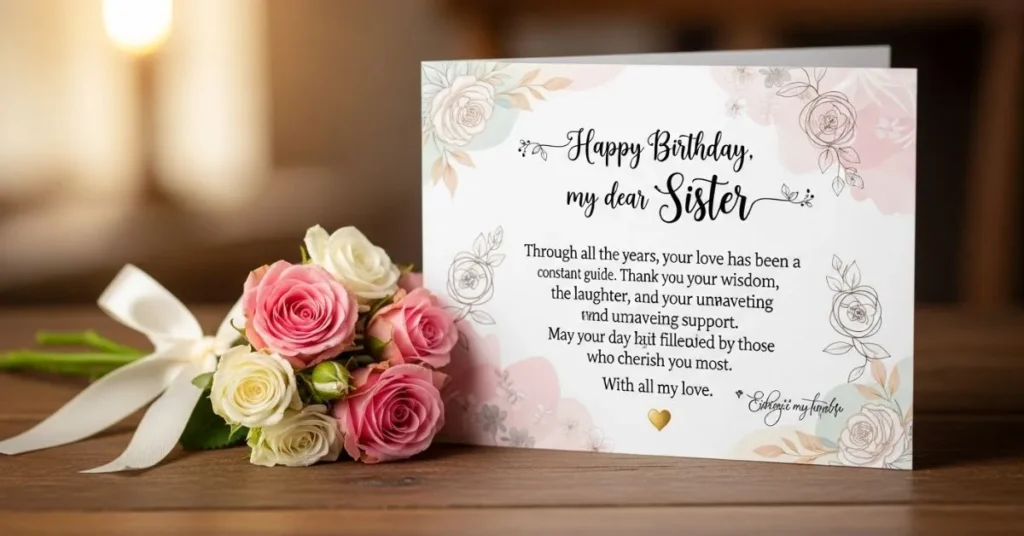 Heartfelt Birthday Wishes for Elder Sister