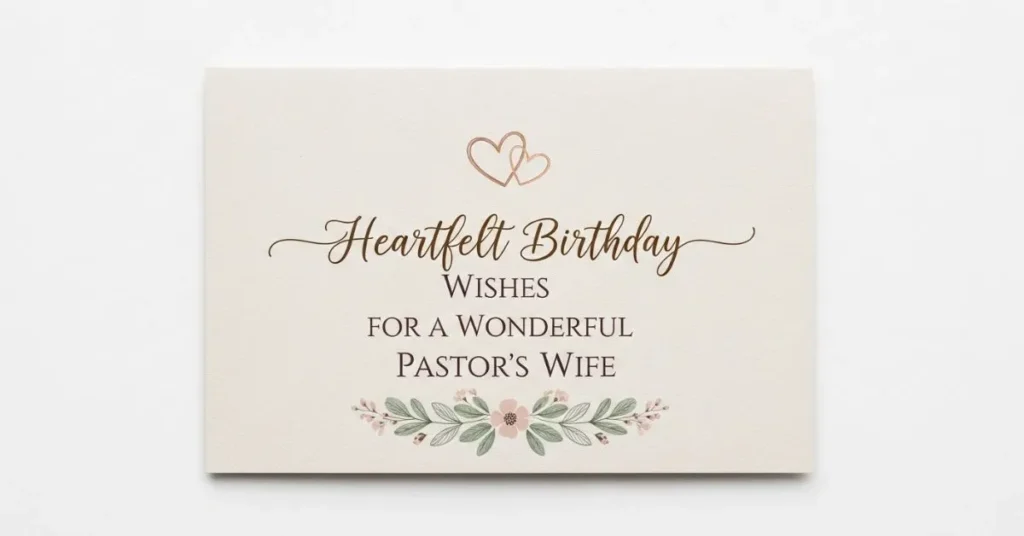 Heartfelt Birthday Wishes for Pastor’s Wife