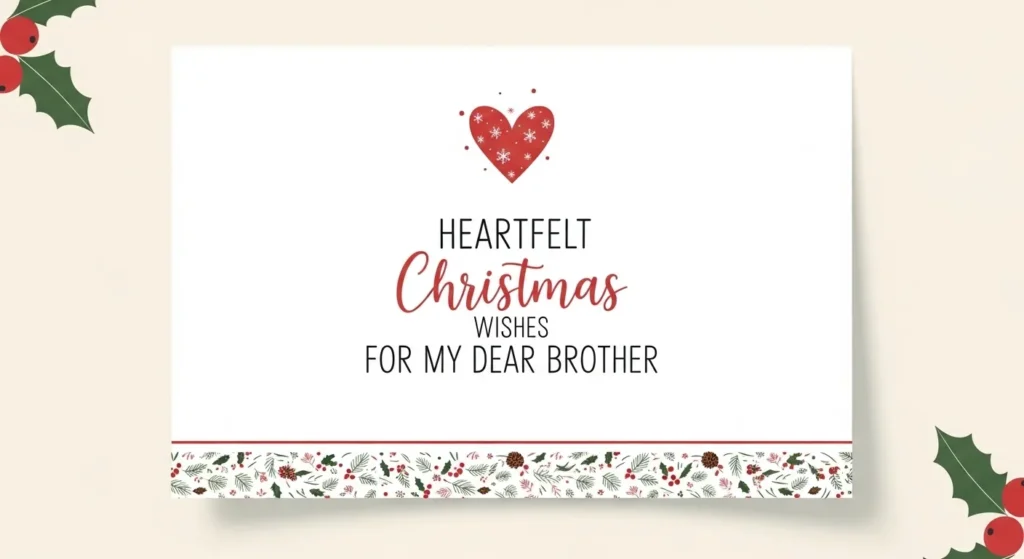 Heartfelt Christmas Wishes for Brother
