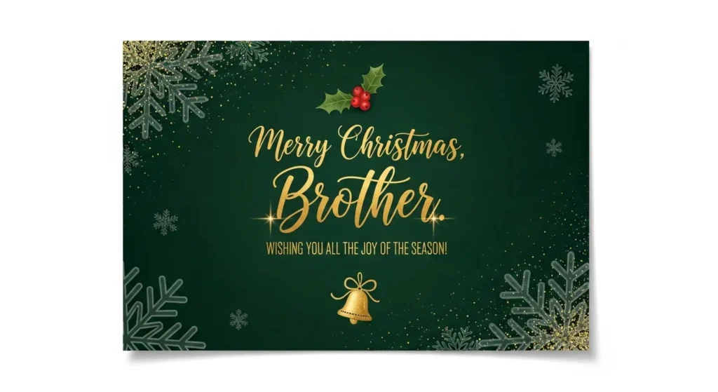 Short Christmas Wishes for Brother