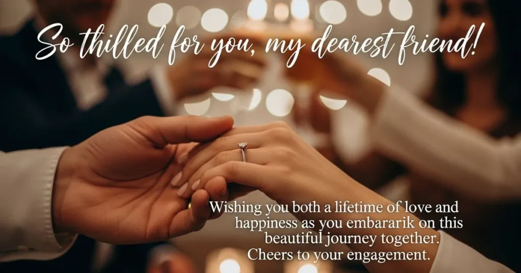 Short Engagement Wishes for Best Friend