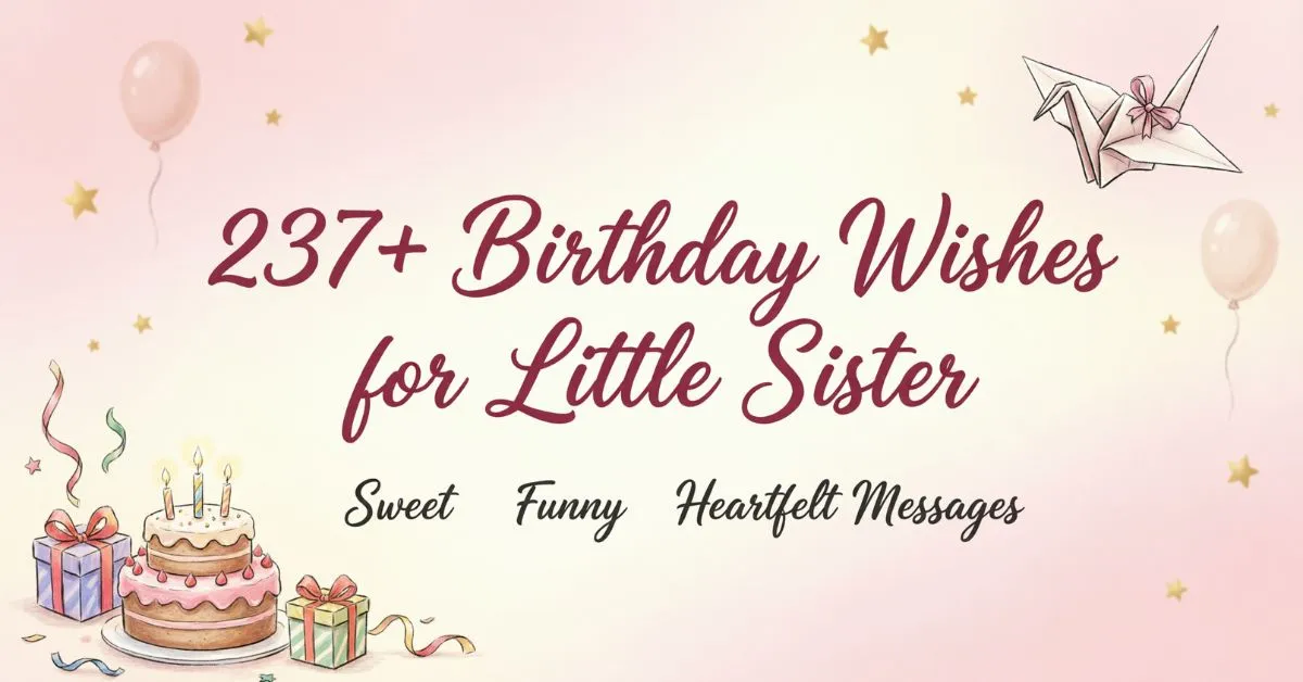 Birthday Wishes for Little Sister