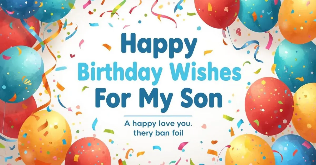 Birthday Wishes for Son