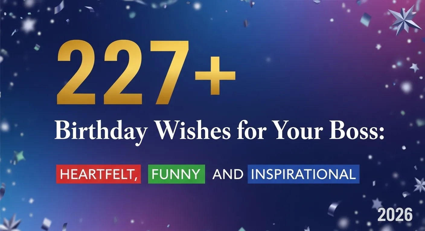 Birthday Wishes for Your Boss