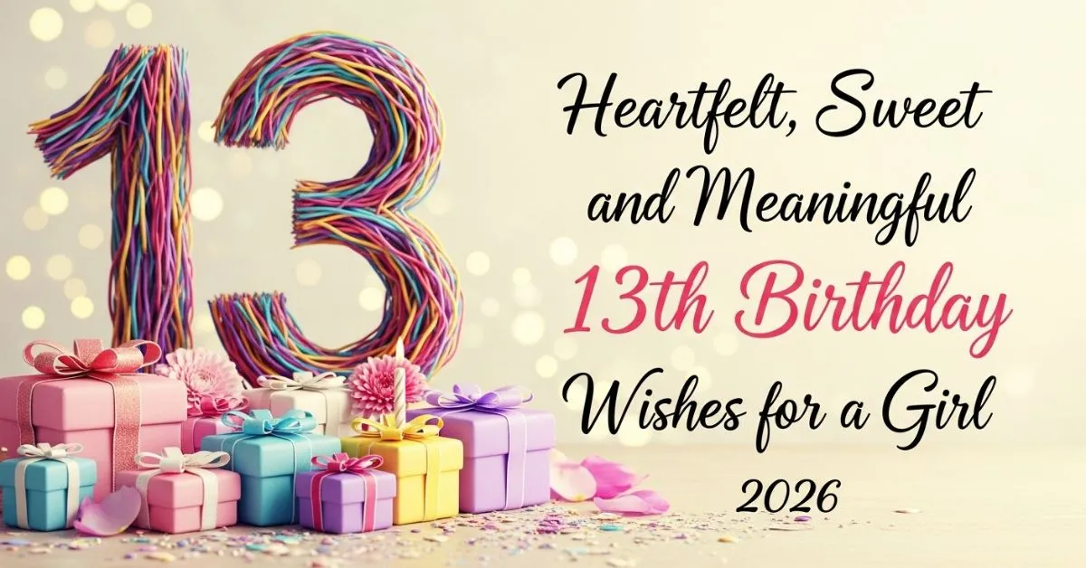 13th Birthday Wishes for Girl