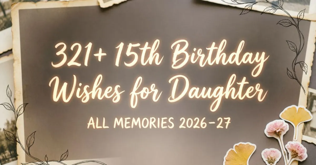 15th Birthday Wishes for Daughter