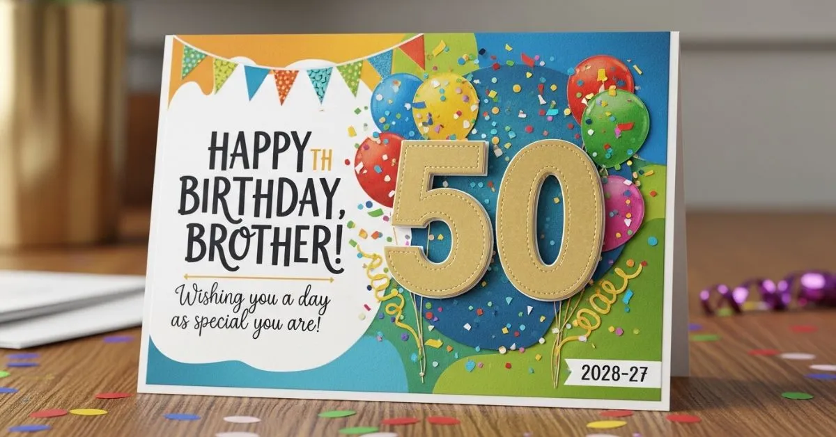 50th Birthday Wishes for Brother