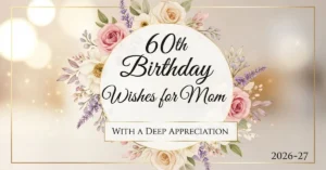 60th Birthday Wishes for Mom