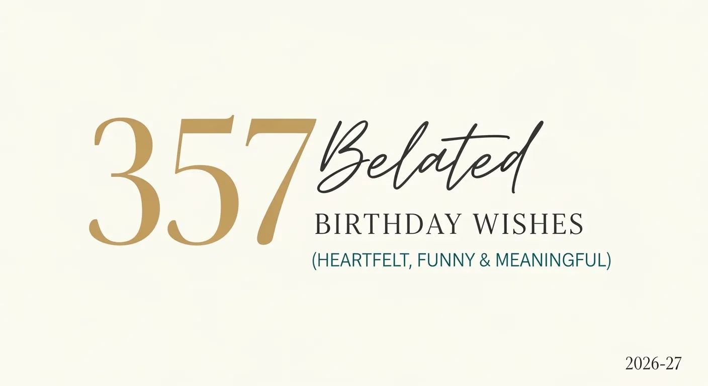 Belated Birthday Wishes