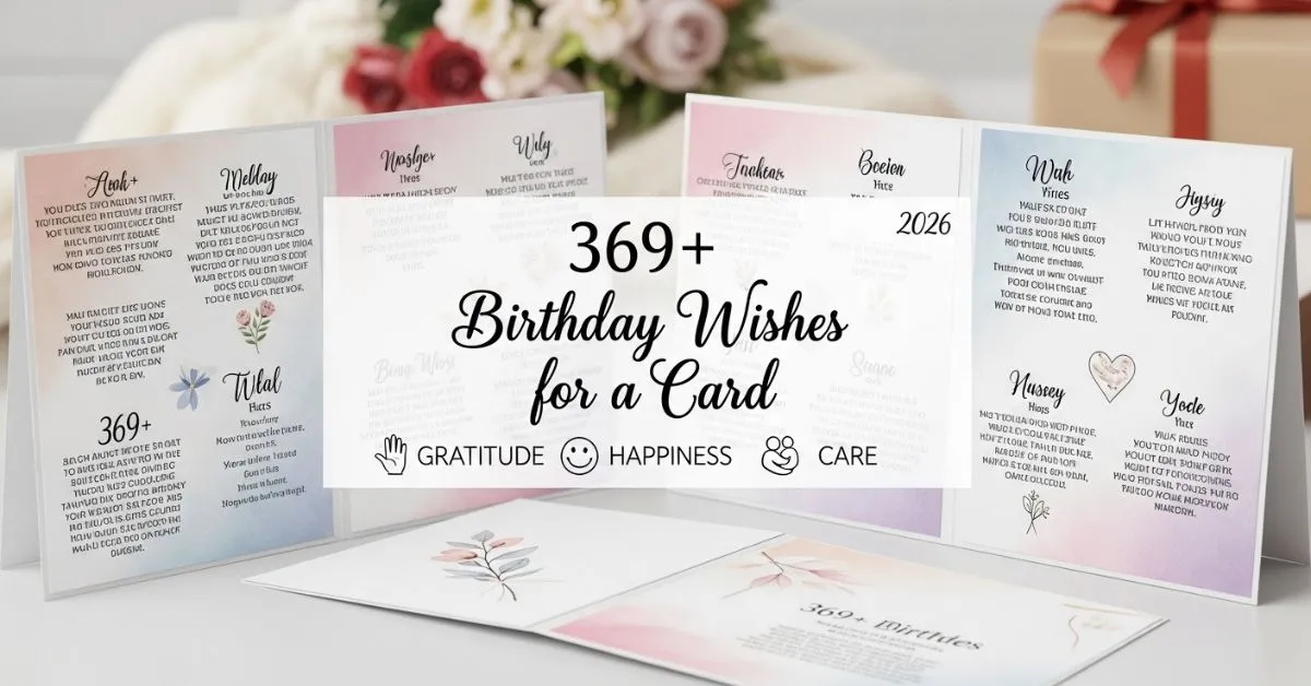 Birthday Wishes for a Card