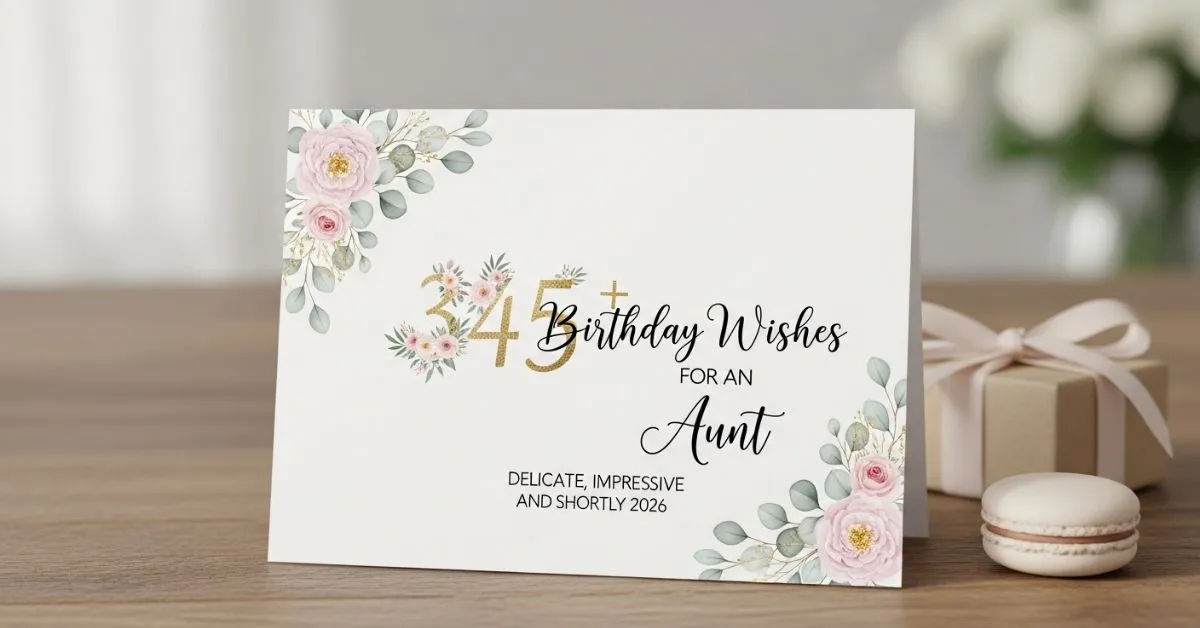 Birthday Wishes for an Aunt