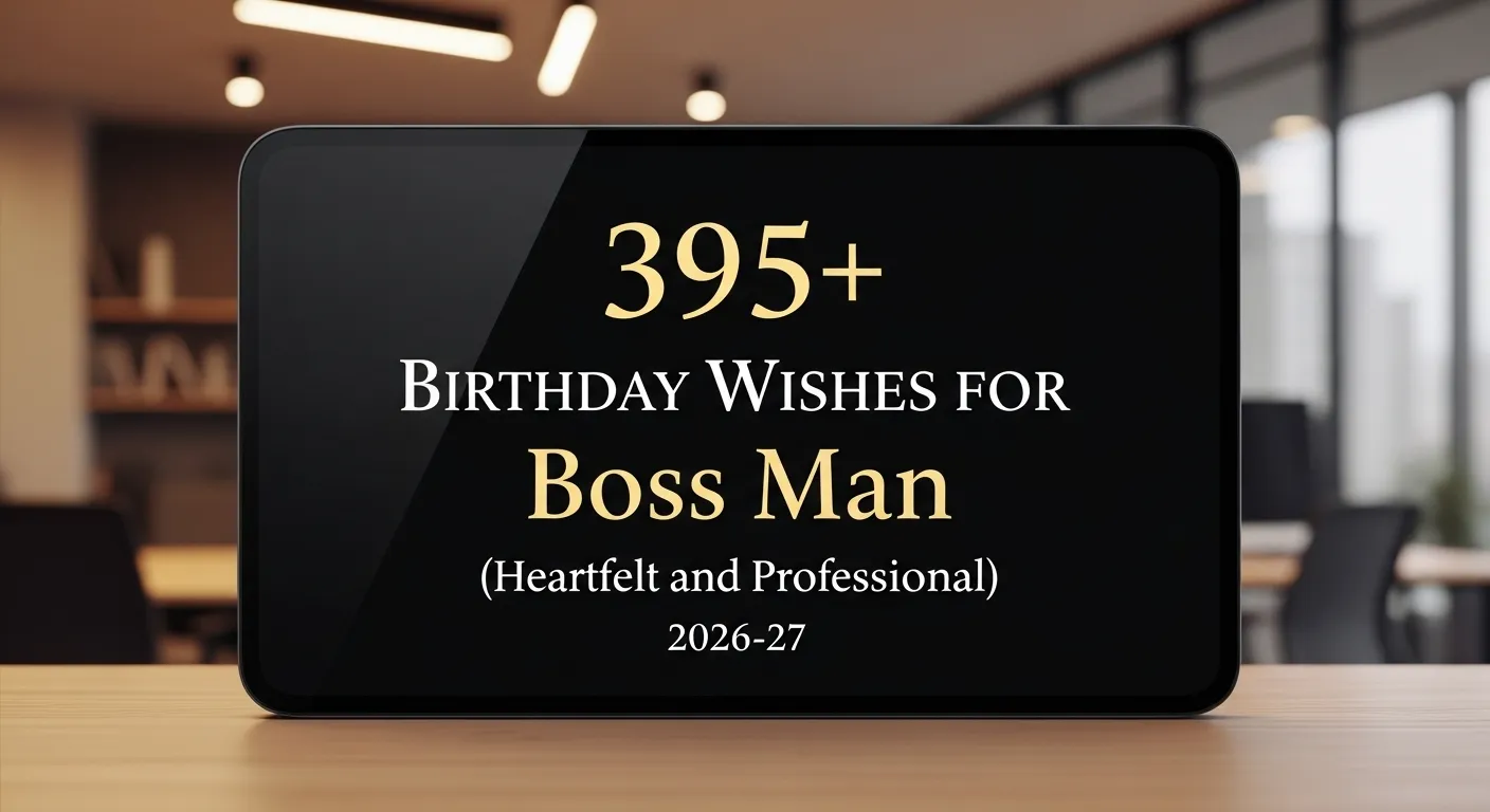 Birthday Wishes for Boss Man