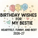 Birthday Wishes for My Bestie 