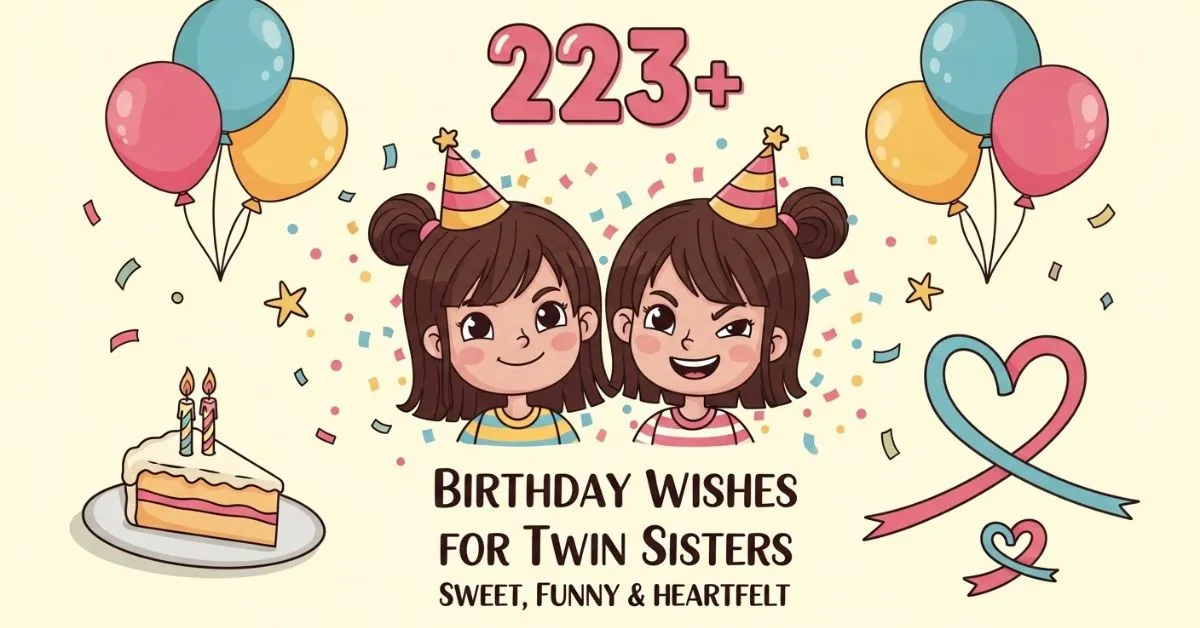 Birthday Wishes for Twin Sisters