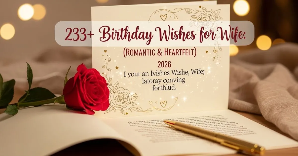 Birthday Wishes for Wife
