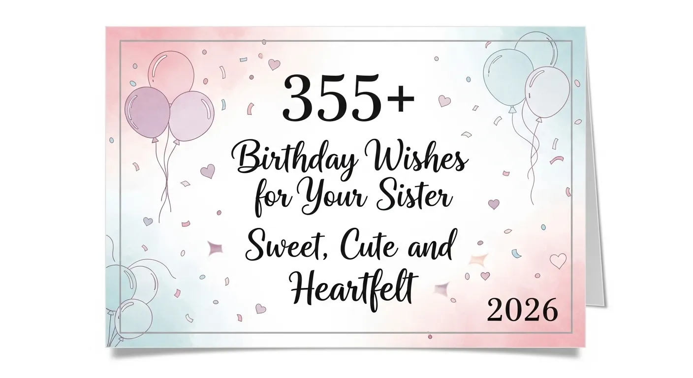 Birthday Wishes for Your Sister