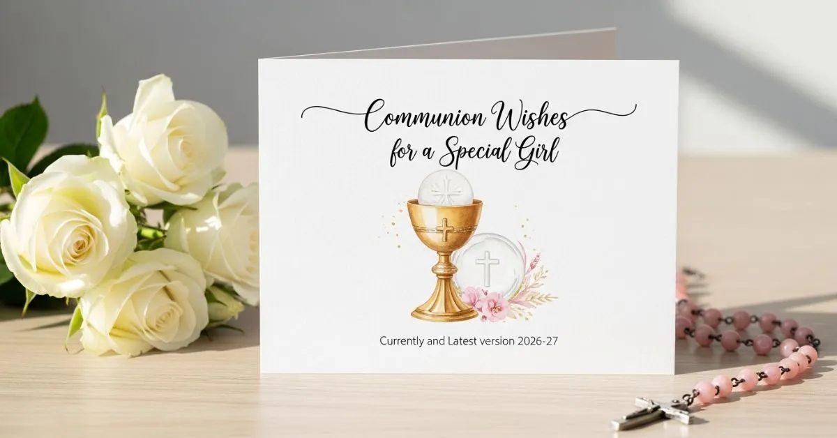Communion Wishes for Girl