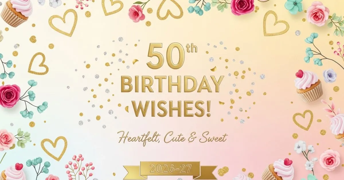 Wishes for 50th Birthday