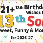 13th Birthday Wishes for Son