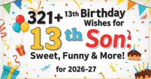 13th Birthday Wishes for Son
