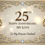 25th Anniversary Wishes for Husband