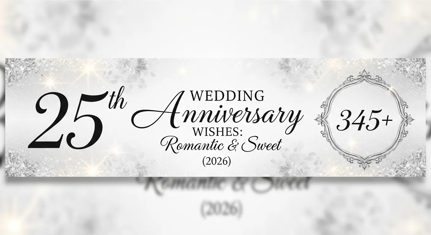 25th Wedding Anniversary Wishes 