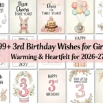 3rd Birthday Wishes for Girl