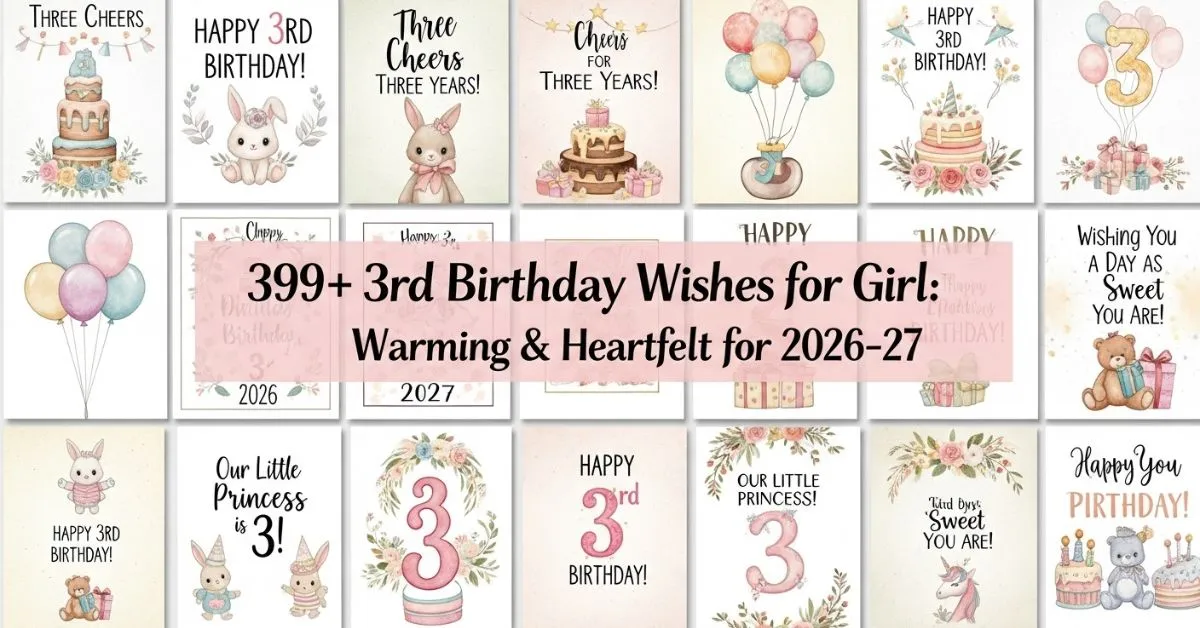 3rd Birthday Wishes for Girl