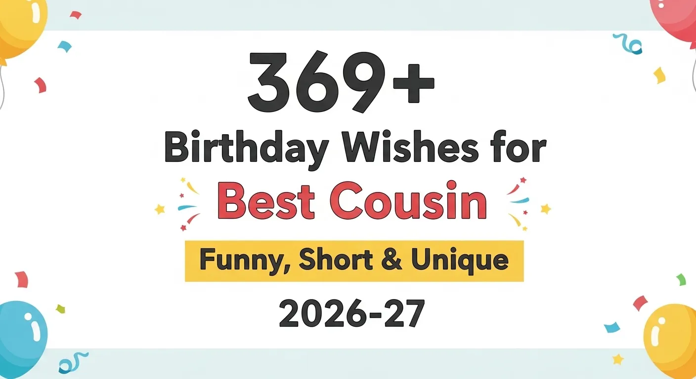 Birthday Wishes for Cousin