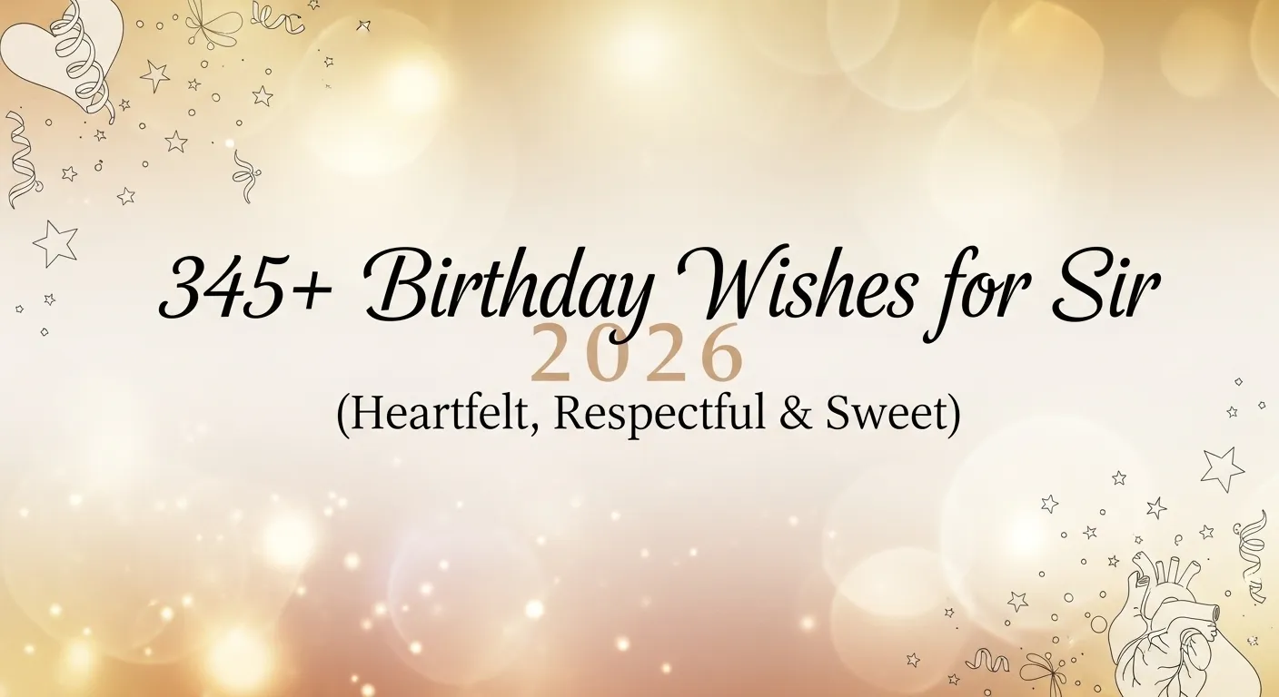 Birthday Wishes for Sir