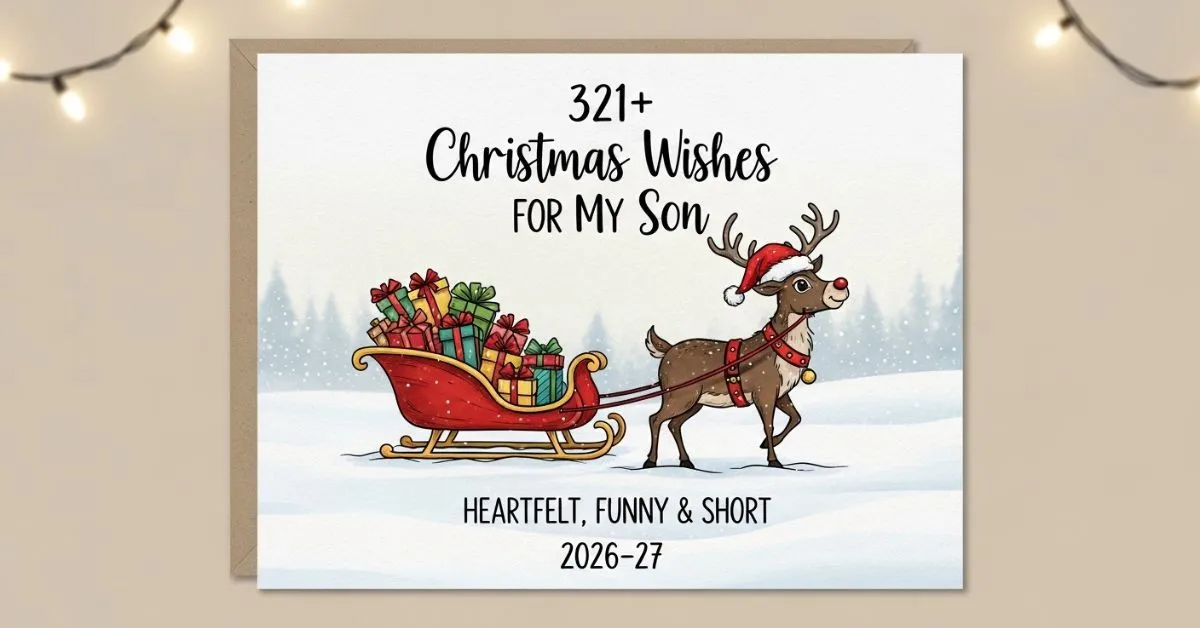 Christmas Wishes for My Son
