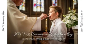 First Communion Wishes for Boy