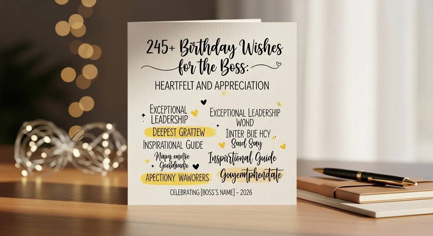 Birthday Wishes for the Boss