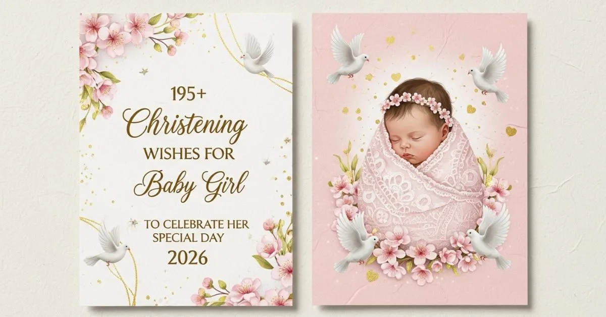 Christening Wishes for Baby Girl